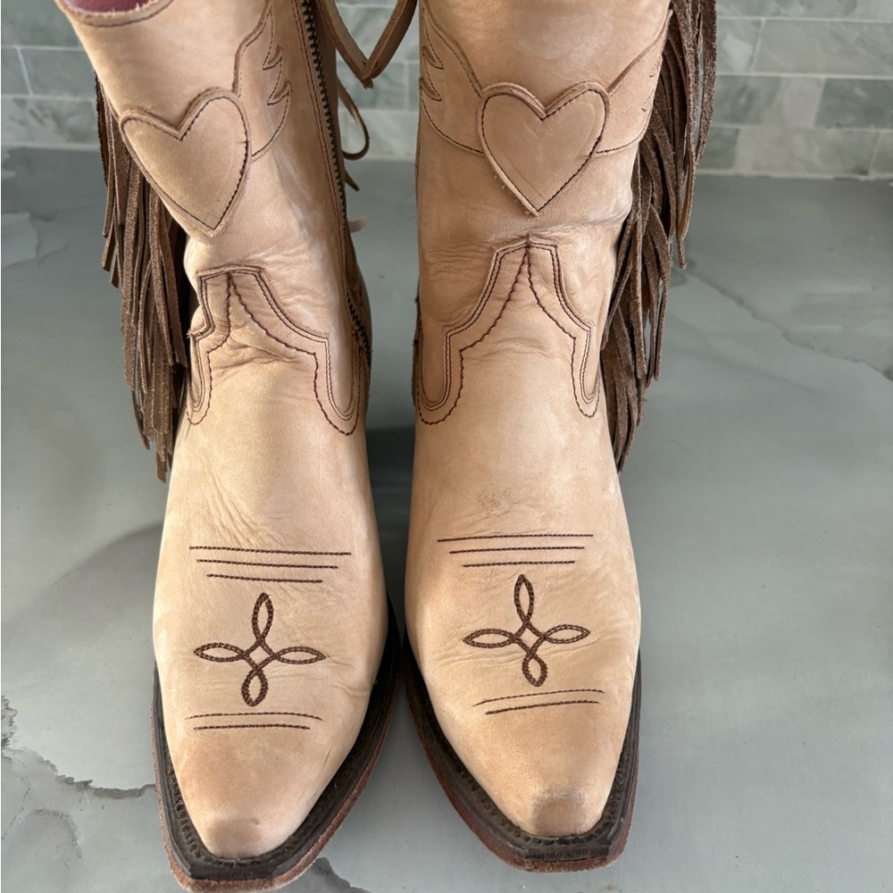 Junk Gypsy by Lane Heart Fringe Boots
